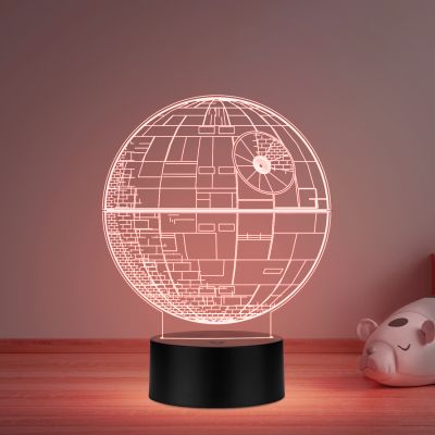 3D Illusion Star Wars Led Night Lamp 16 Color Changing Light with Remote Control Gift For kids